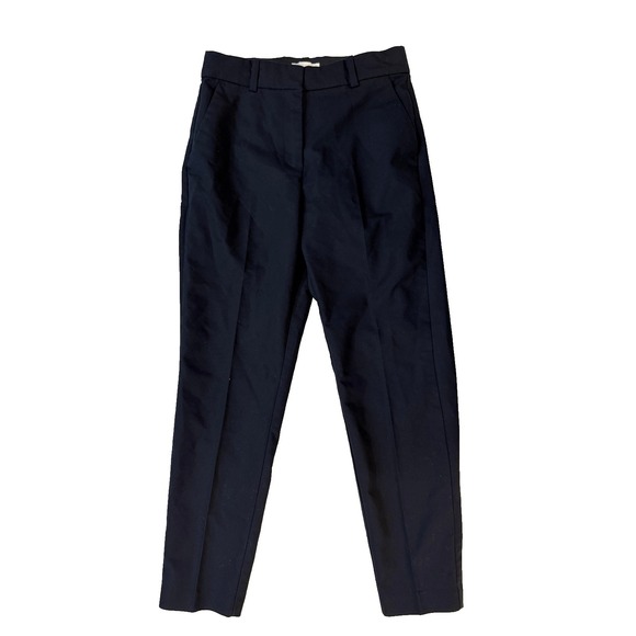 H&M Pants - H&M Pants Womens 4 Navy Blue Tapered Ankle Cuffed Dress Suit Slacks Back‎ Welt